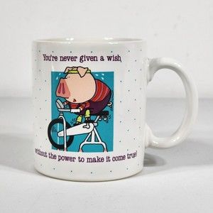 Kersten Brothers Japan Coffee Mug Vintage 80's "You Are Never Given A Wish..."